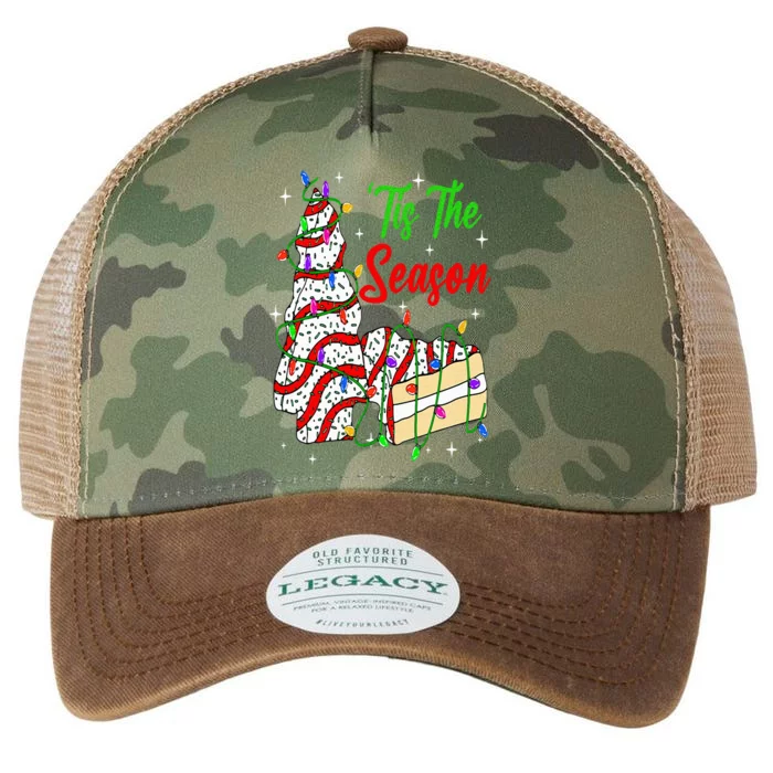 Tis' The Season Christmas Funny Tree Cakes Debbie Xmas Legacy Tie Dye Trucker Hat