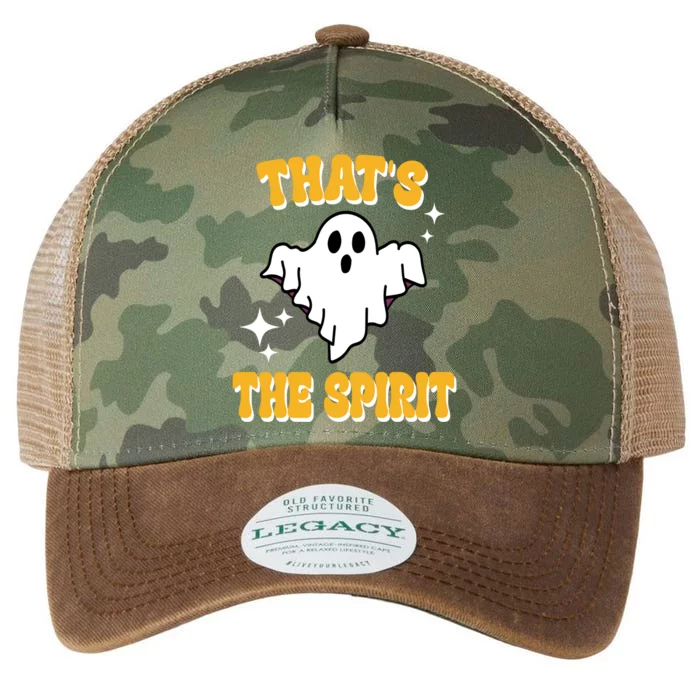 Thats The Spirit Funny Halloween Ghost Legacy Tie Dye Trucker Hat