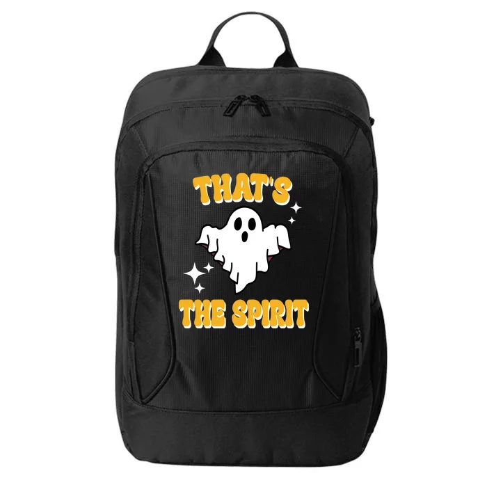 Thats The Spirit Funny Halloween Ghost City Backpack