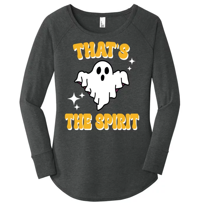 Thats The Spirit Funny Halloween Ghost Women's Perfect Tri Tunic Long Sleeve Shirt