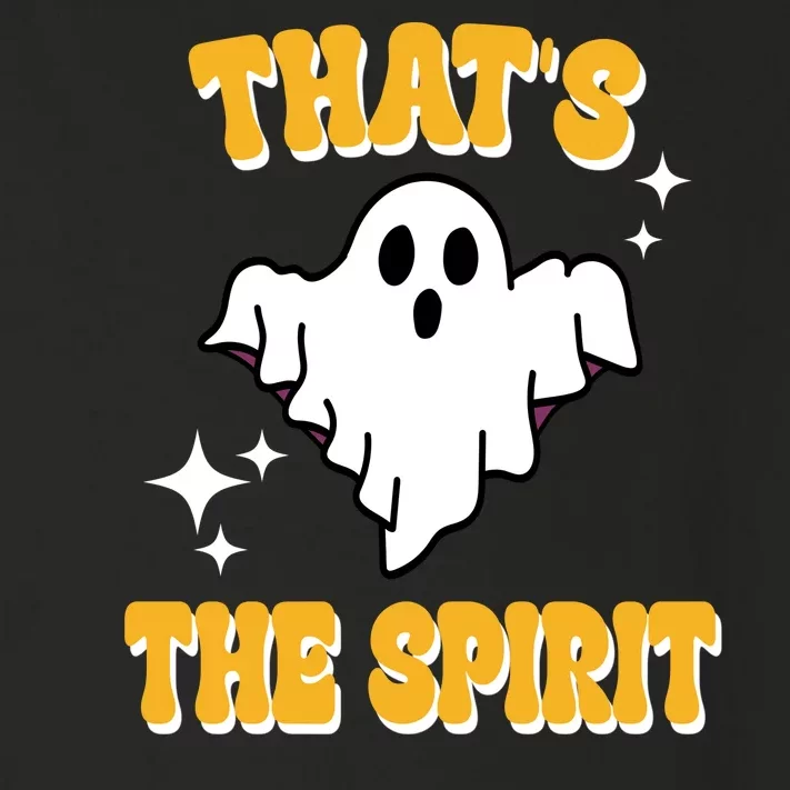 Thats The Spirit Funny Halloween Ghost Toddler Long Sleeve Shirt