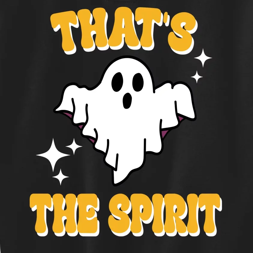 Thats The Spirit Funny Halloween Ghost Kids Sweatshirt