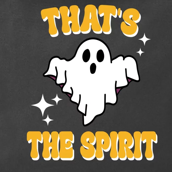 Thats The Spirit Funny Halloween Ghost Zip Tote Bag