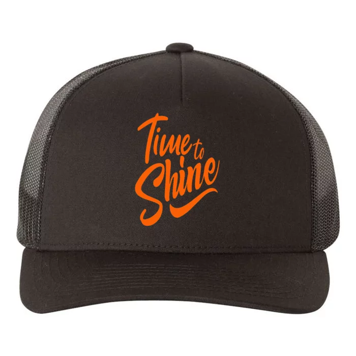 Time To Shine Yupoong Adult 5-Panel Trucker Hat