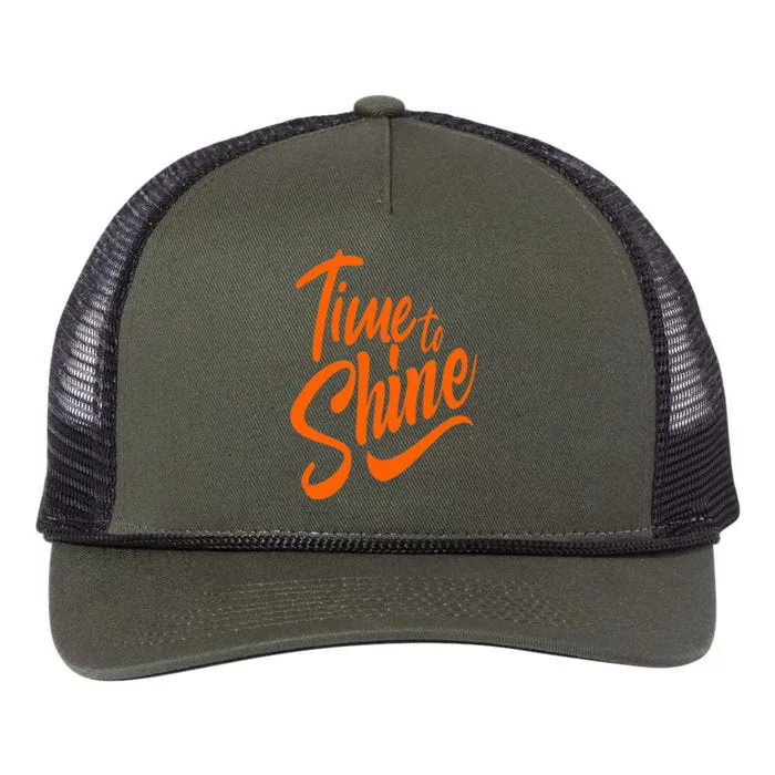 Time To Shine Retro Rope Trucker Hat Cap