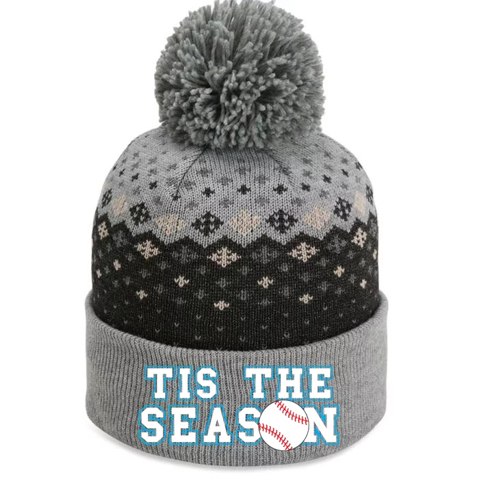 Tis The Season Softball And Baseball Player Gift The Baniff Cuffed Pom Beanie