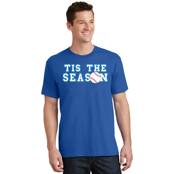 Tis The Season Softball And Baseball Player Gift T-Shirt