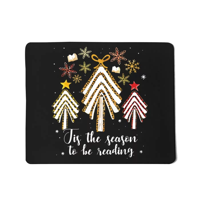 Tis The Season To Be Reading Librarian Christmas Tree Mousepad