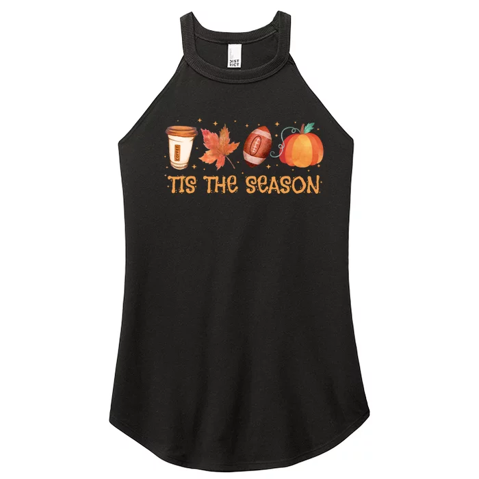 Tis The Season Festive Fall Lover Women’s Perfect Tri Rocker Tank