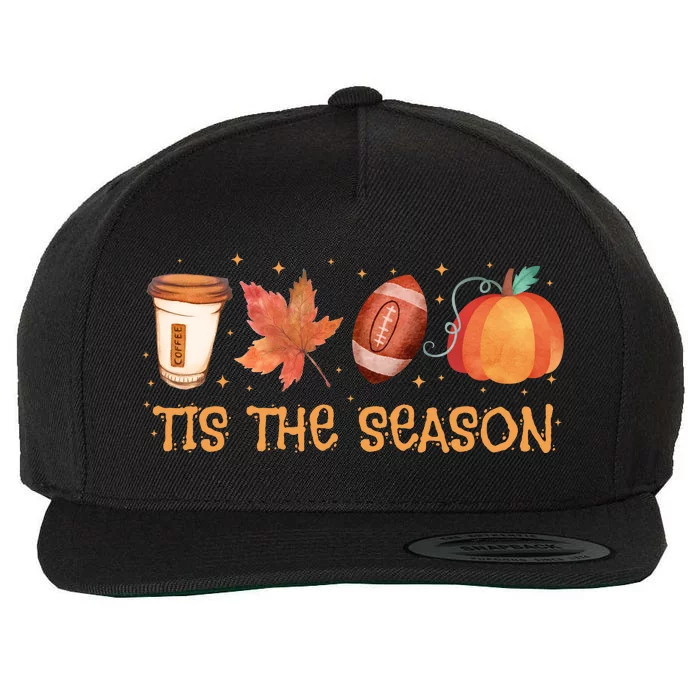 Tis The Season Festive Fall Lover Wool Snapback Cap