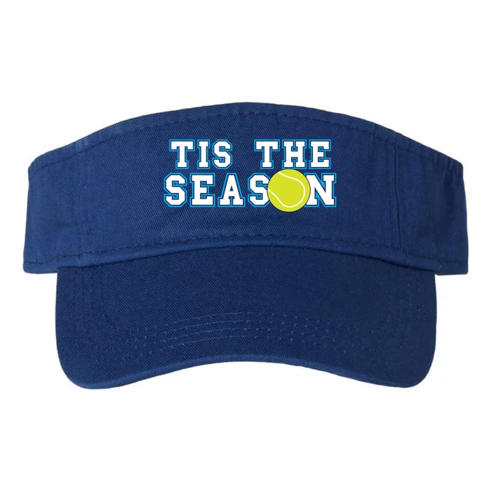 Tis The Season Tennis Player Gift Valucap Bio-Washed Visor