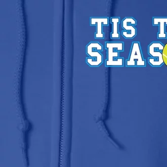 Tis The Season Tennis Player Gift Full Zip Hoodie