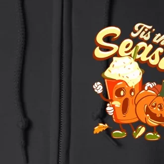 Tis The Season Pumpkin Latte For Halloween Thankgiving Gift Full Zip Hoodie