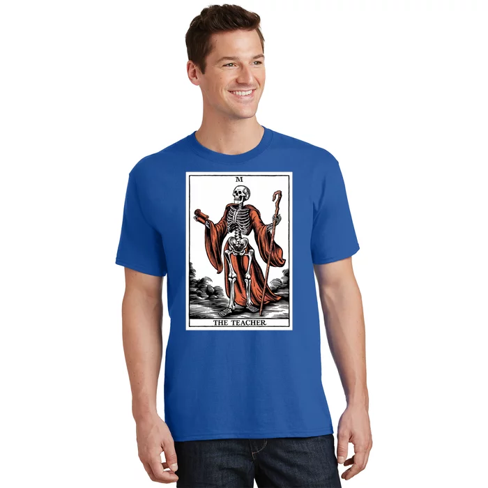 The Teacher Skeleton Tarot Card Gift T-Shirt