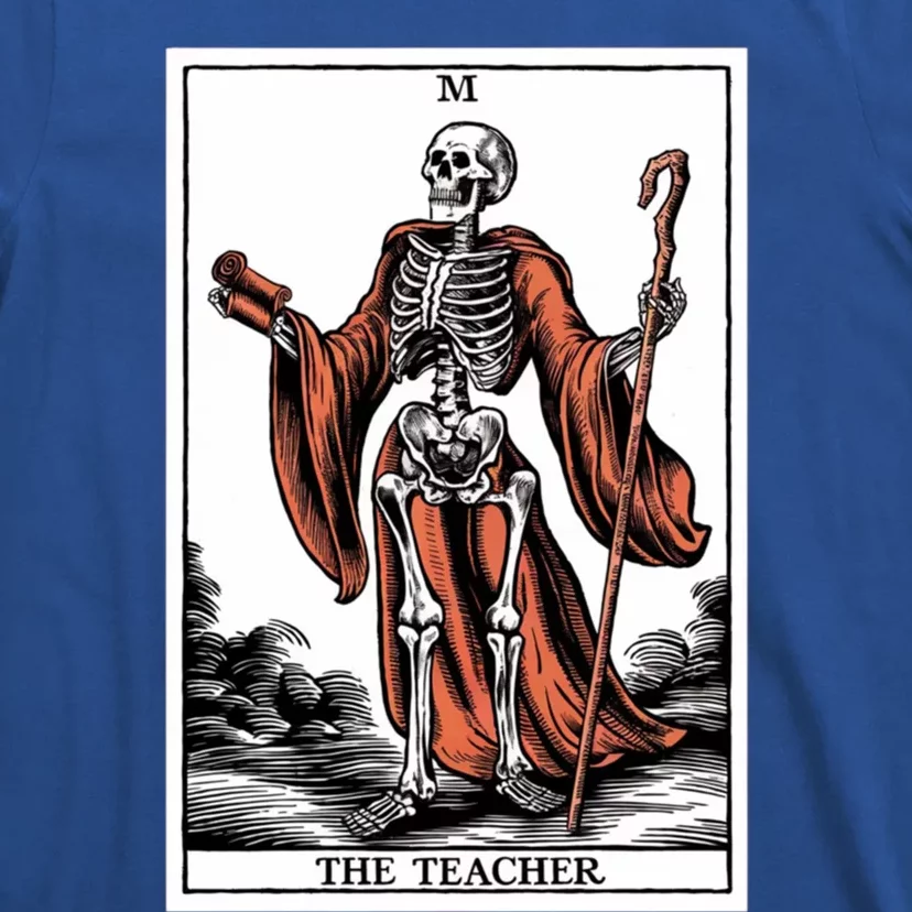 The Teacher Skeleton Tarot Card Gift T-Shirt