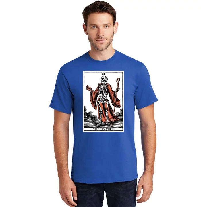 The Teacher Skeleton Tarot Card Gift Tall T-Shirt