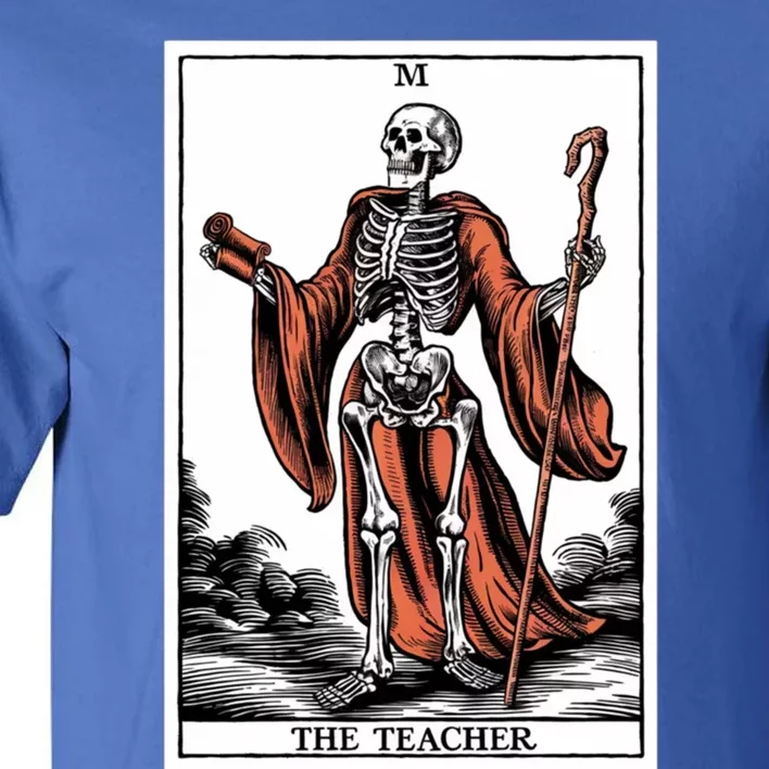 The Teacher Skeleton Tarot Card Gift Tall T-Shirt