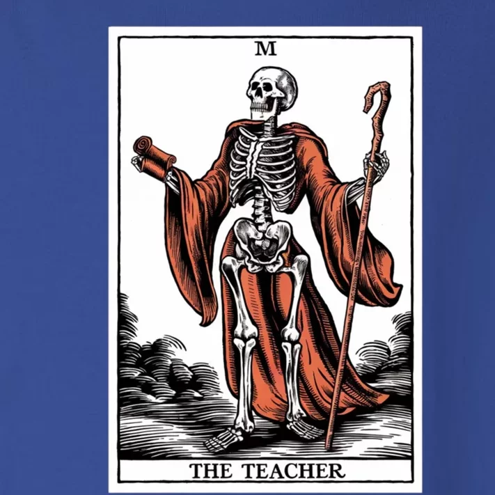 The Teacher Skeleton Tarot Card Gift Toddler Long Sleeve Shirt