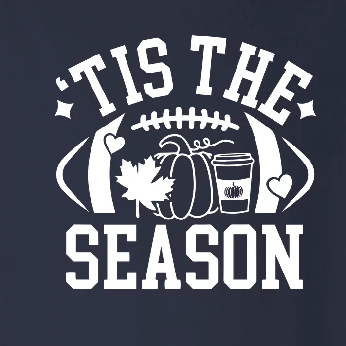 Tis The Season Football Fall Pumpkin Latte Toddler Long Sleeve Shirt