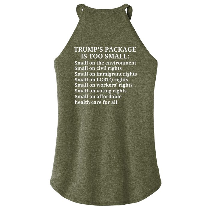 Trump Too Small Front & Back Women’s Perfect Tri Rocker Tank