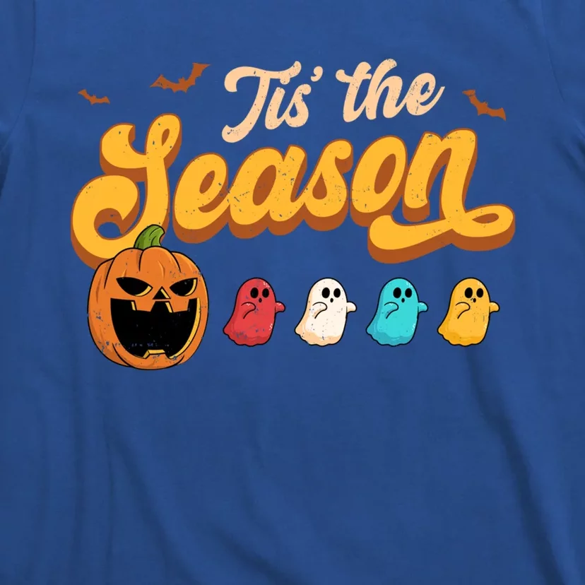 Tis The Season Halloween Evil Pumpkin Eating Ghost Gift T-Shirt