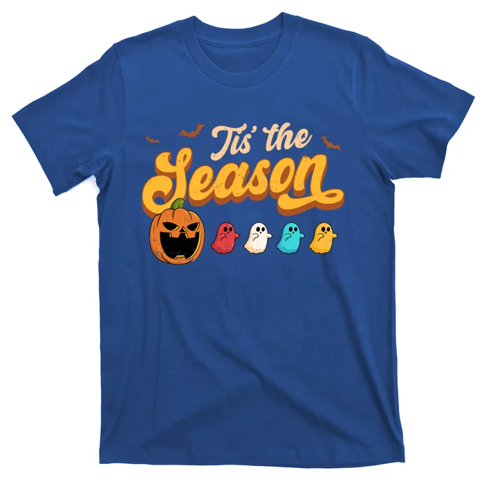 Tis The Season Halloween Evil Pumpkin Eating Ghost Gift T-Shirt