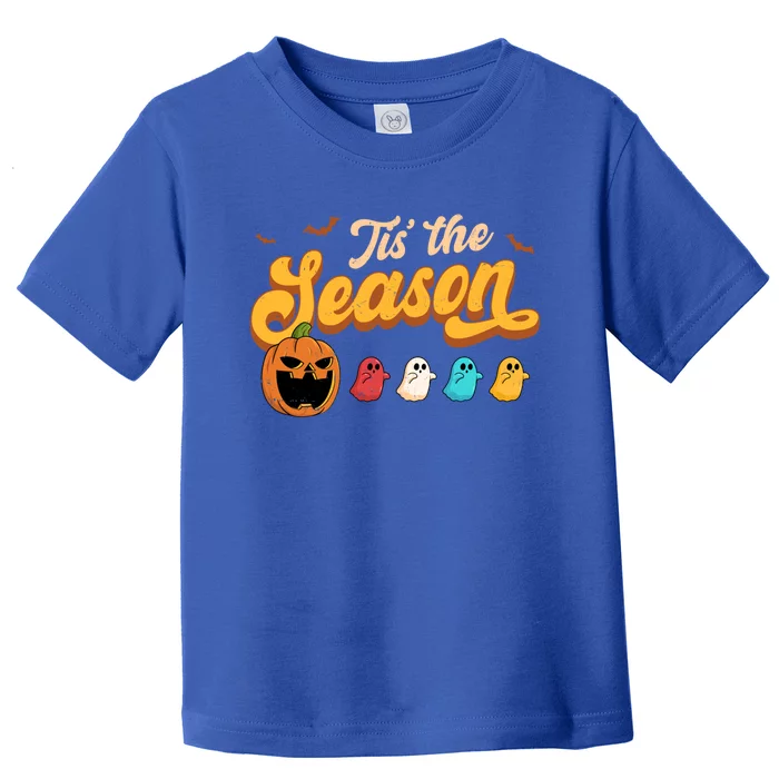 Tis The Season Halloween Evil Pumpkin Eating Ghost Gift Toddler T-Shirt