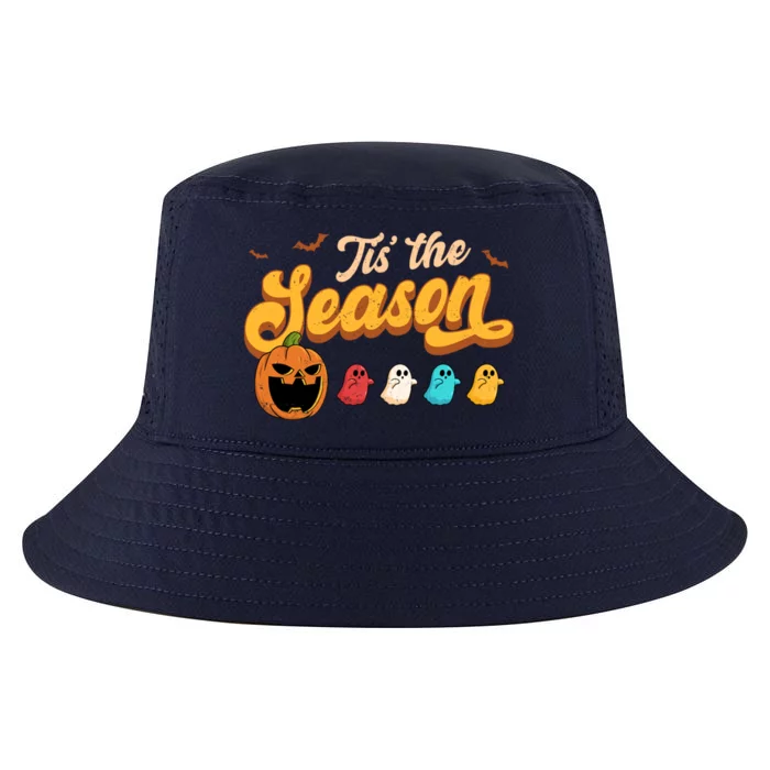 Tis The Season Halloween Evil Pumpkin Eating Ghost Gift Cool Comfort Performance Bucket Hat