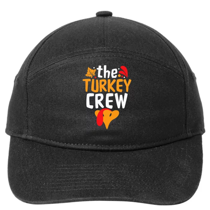 Thanksgiving Turkey Squad Fun Festive 7-Panel Snapback Hat