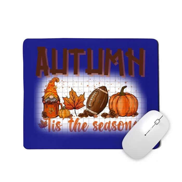 Tis' The Season Leopard Pumpkin Football Halloween Fall Great Gift Mousepad