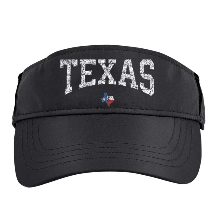 Texas Texas State Map Flag Distressed Adult Drive Performance Visor