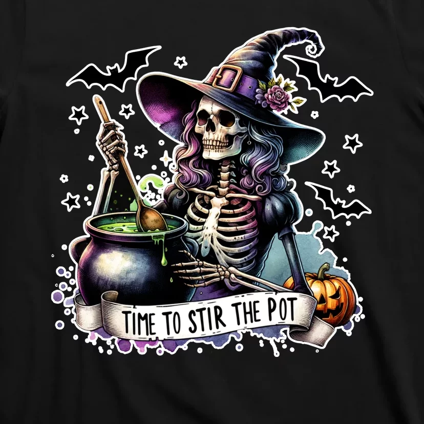 Time To Stir The Pot Witch Halloween T-Shirt