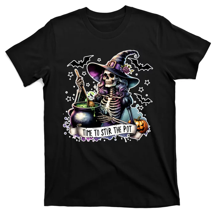 Time To Stir The Pot Witch Halloween T-Shirt