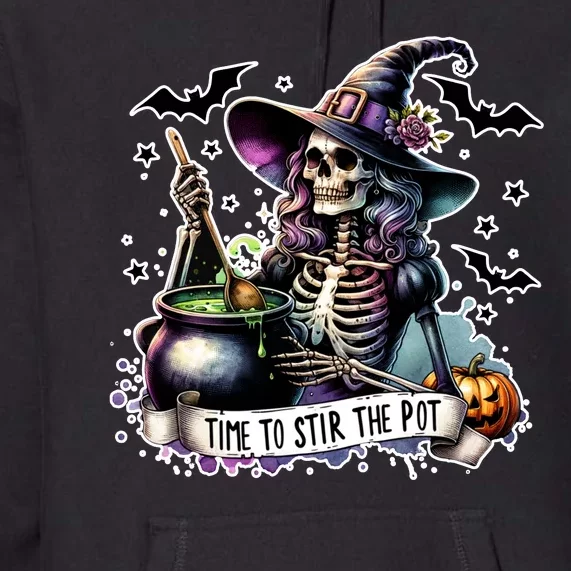 Time To Stir The Pot Witch Halloween Premium Hoodie