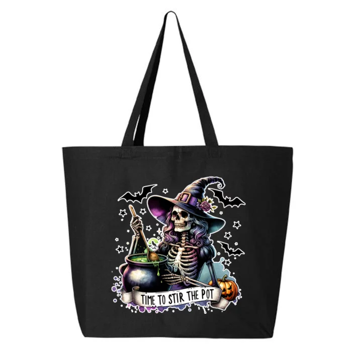 Time To Stir The Pot Witch Halloween 25L Jumbo Tote