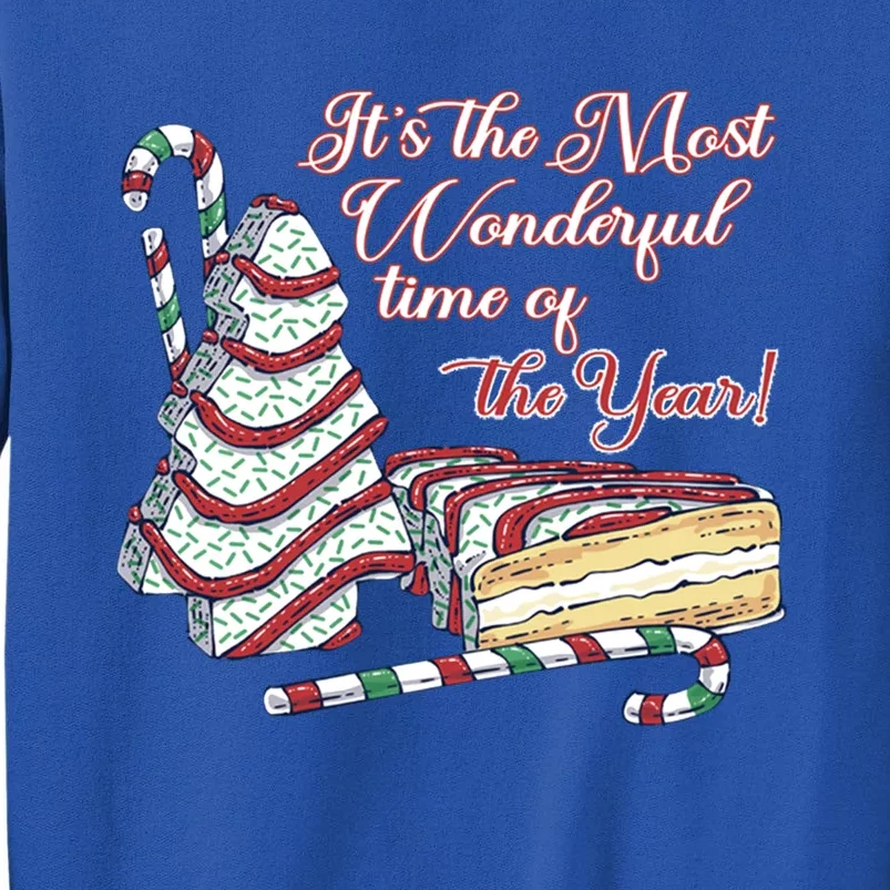 Tis' The Season Xmas Tree Cakes It's The Most Wondeful Time Great Gift Sweatshirt