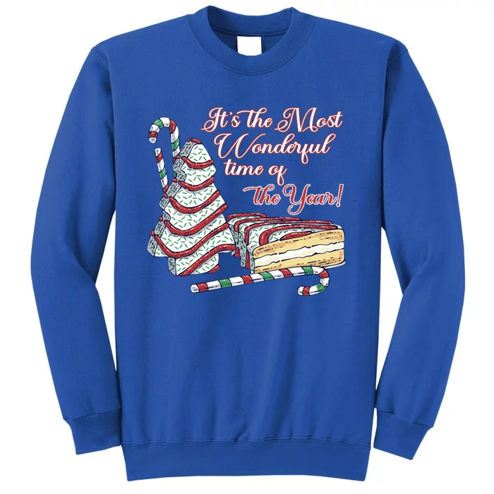 Tis' The Season Xmas Tree Cakes It's The Most Wondeful Time Great Gift Sweatshirt