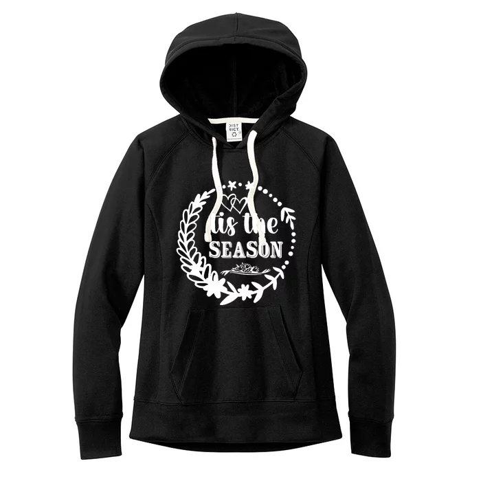 Tis The Season Halloween Quote Women's Fleece Hoodie