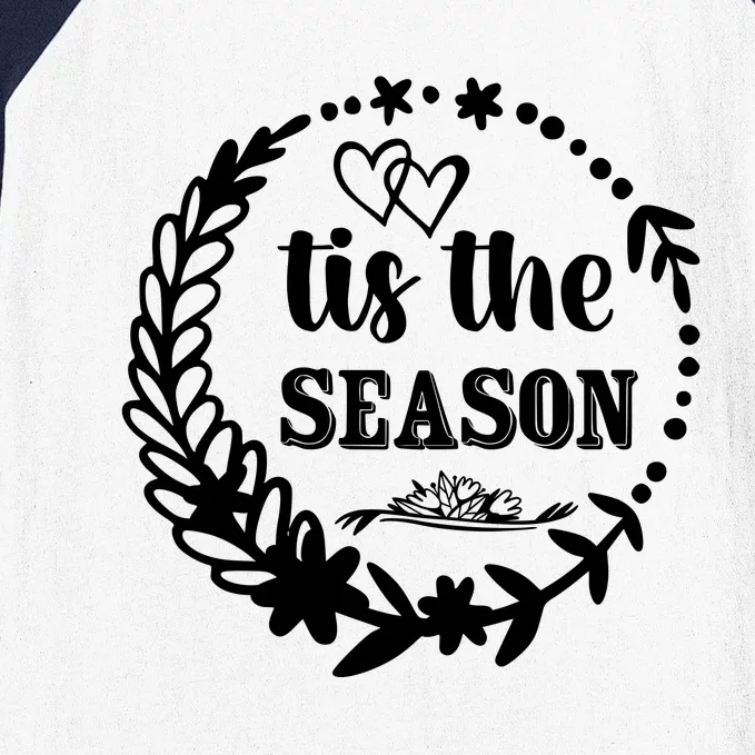 Tis The Season Halloween Quote Baseball Sleeve Shirt