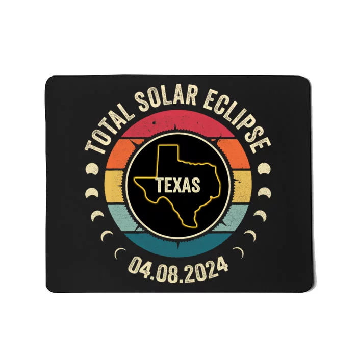 Texas Total Solar Eclipse 2024 American Totality April 8 Mousepad