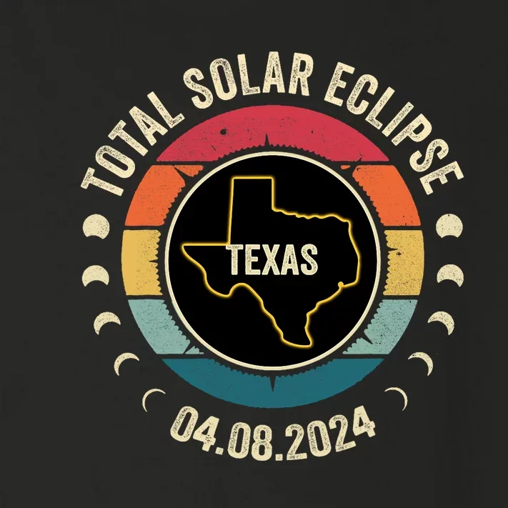 Texas Total Solar Eclipse 2024 American Totality April 8 Toddler Long Sleeve Shirt