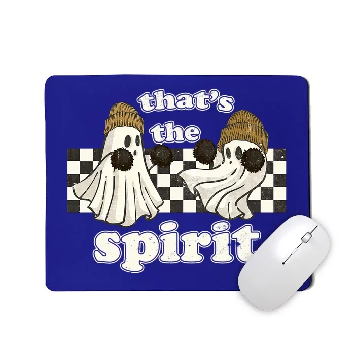 Thats The Spirit Cheerleader Ghost Halloween Retro Funny Gift Mousepad