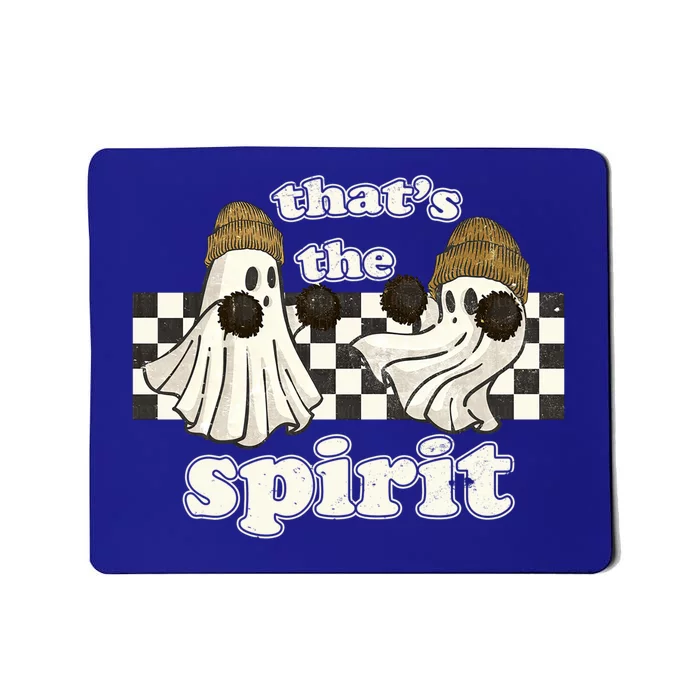 Thats The Spirit Cheerleader Ghost Halloween Retro Funny Gift Mousepad