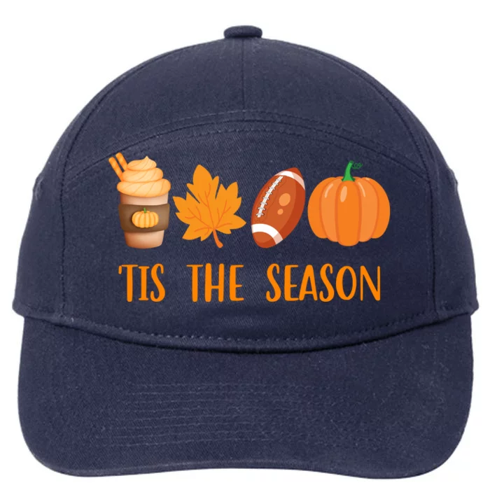 Tis The Season Festive Fall Lover 7-Panel Snapback Hat