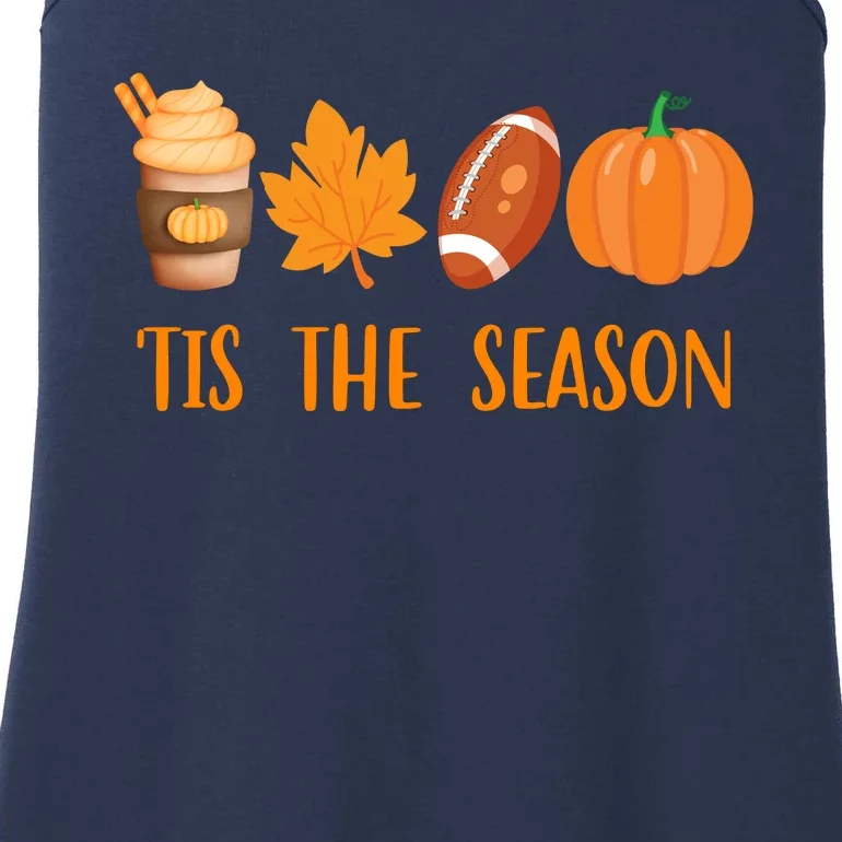 Tis The Season Festive Fall Lover Ladies Essential Tank