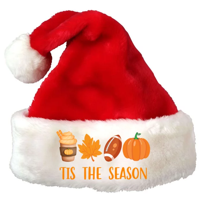 Tis The Season Festive Fall Lover Premium Christmas Santa Hat