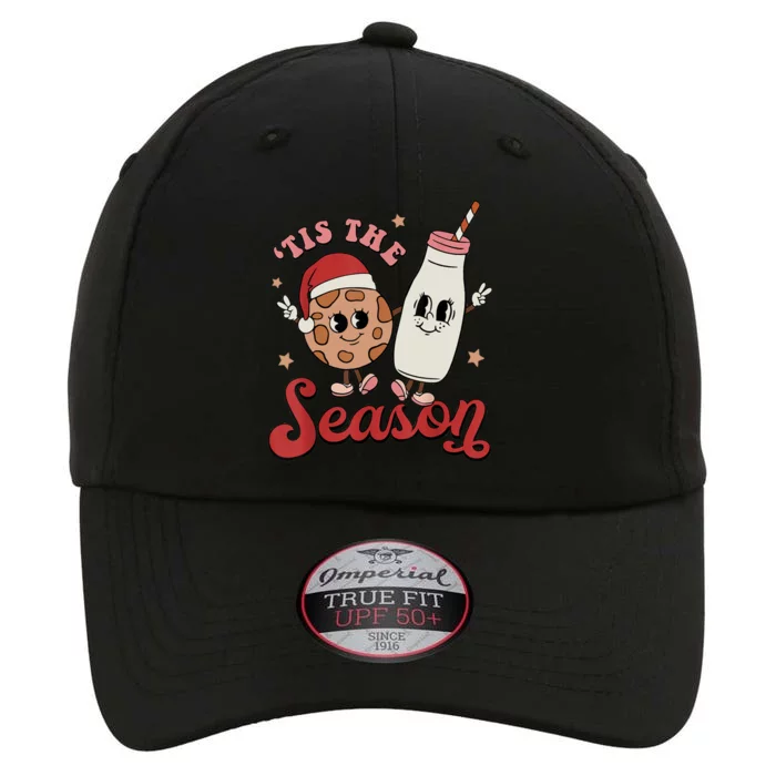 Tis The Season Cookies Milk Santa Hat Christmas Retro Xmas Cool Gift The Original Performance Cap