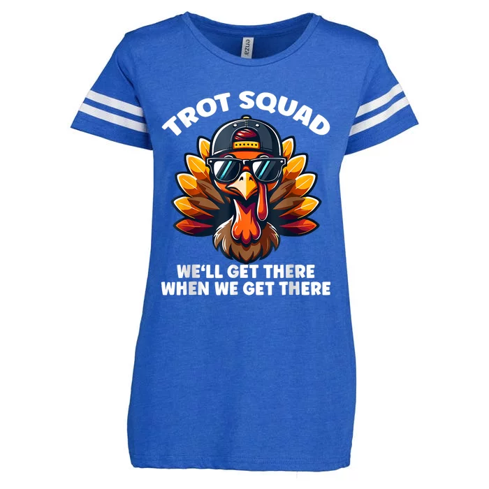 Turkey Trot Squad Enza Ladies Jersey Football T-Shirt