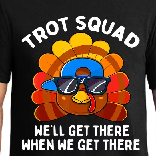 Turkey Trot Squad Thanksgiving Running Costume Pajama Set