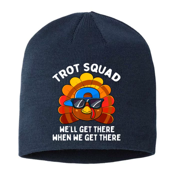 Turkey Trot Squad Thanksgiving Running Costume 8 1/2in Sustainable Knit Beanie